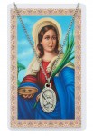 24'' St. Lucy Holy Card & Pendant